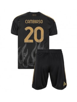 Otroški Nogometna dresi replika Juventus Andrea Cambiaso #20 Tretji 2026-27 Kratek rokav (+ hlače)